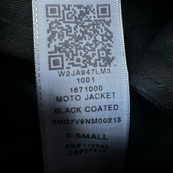 True Religion Y2K Black Cropped Moto Jacket Size XS - Picture 7 of 13